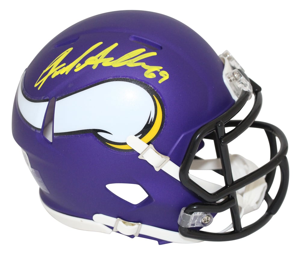 Jared Allen Signed Minnesota Vikings Speed Mini Helmet – Beckett Authenticated-Powers Sports Memorabilia