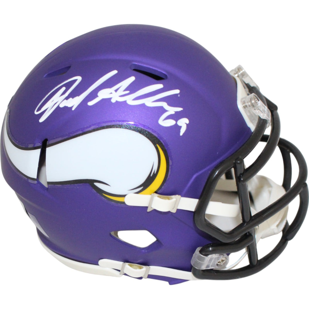 Jared Allen Signed Minnesota Vikings Speed Mini Helmet – Red – Beckett Authenticated-Powers Sports Memorabilia