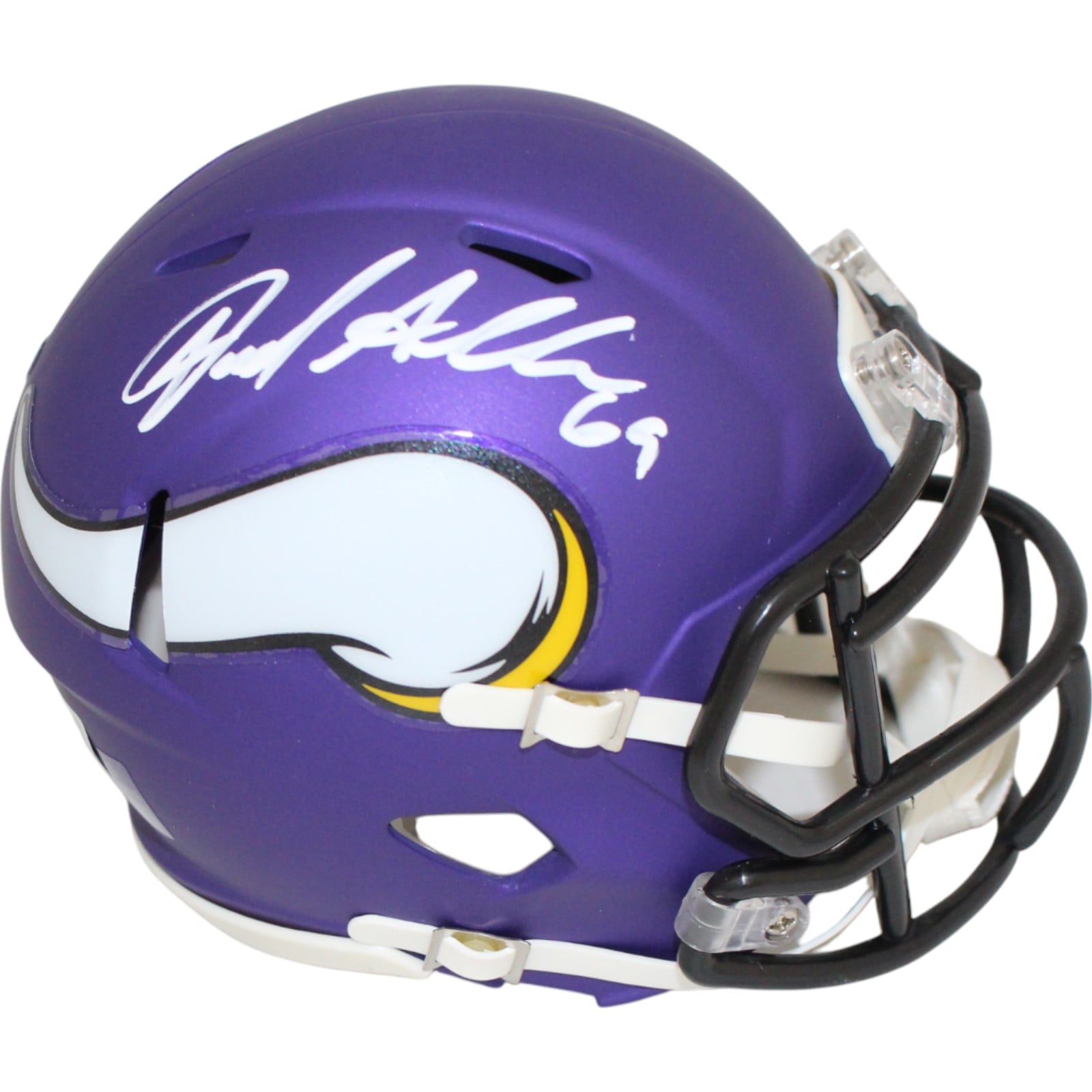 Jared Allen Signed Minnesota Vikings Speed Mini Helmet – Red – Beckett Authenticated-Powers Sports Memorabilia