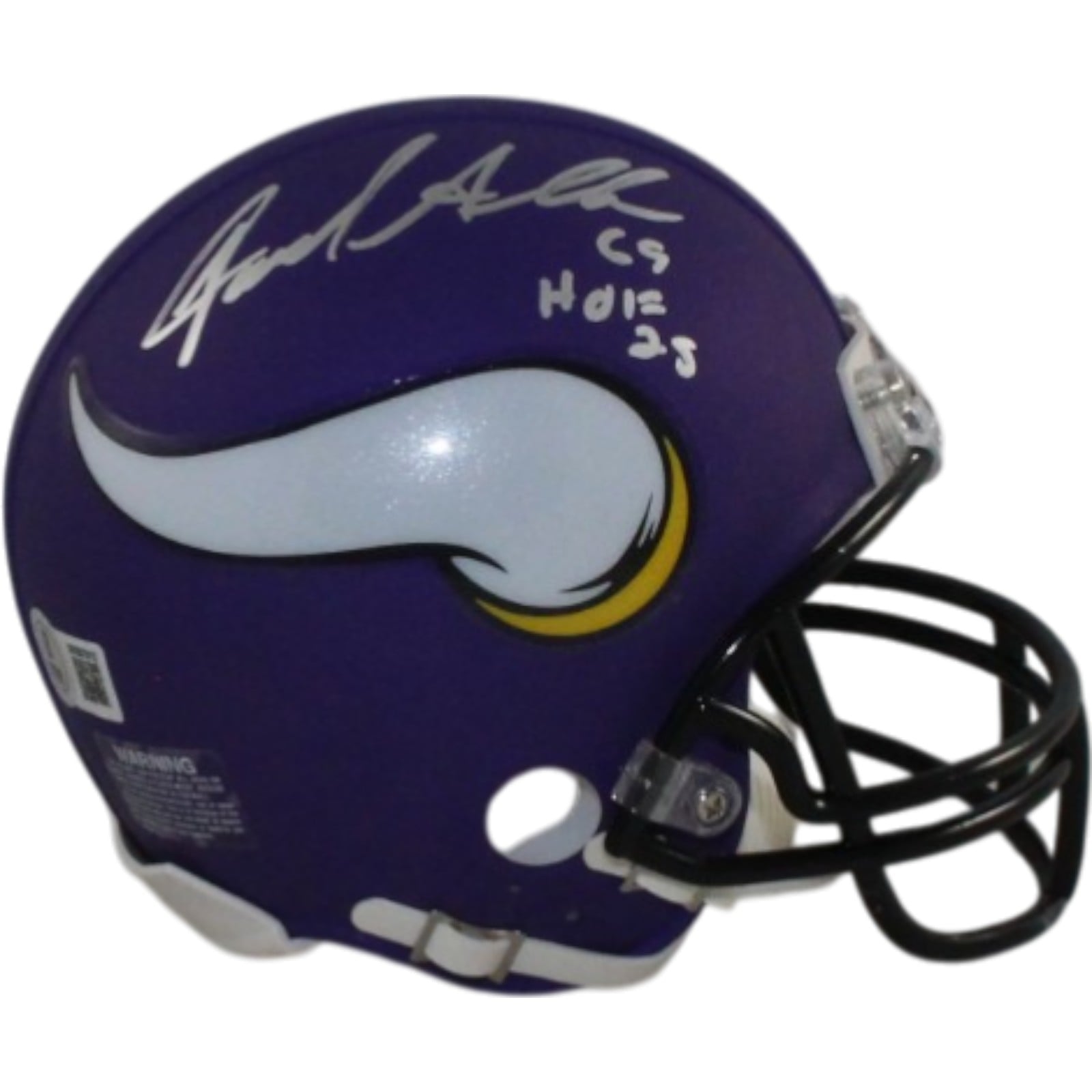 Jared Allen Signed Minnesota Vikings VSR4 Mini Helmet HOF Beckett W-Powers Sports Memorabilia
