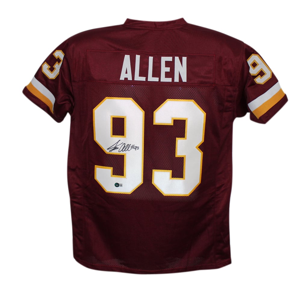 Jonathan Allen Signed Pro Style Burgundy XL Jersey – Red – Beckett Authenticated-Powers Sports Memorabilia