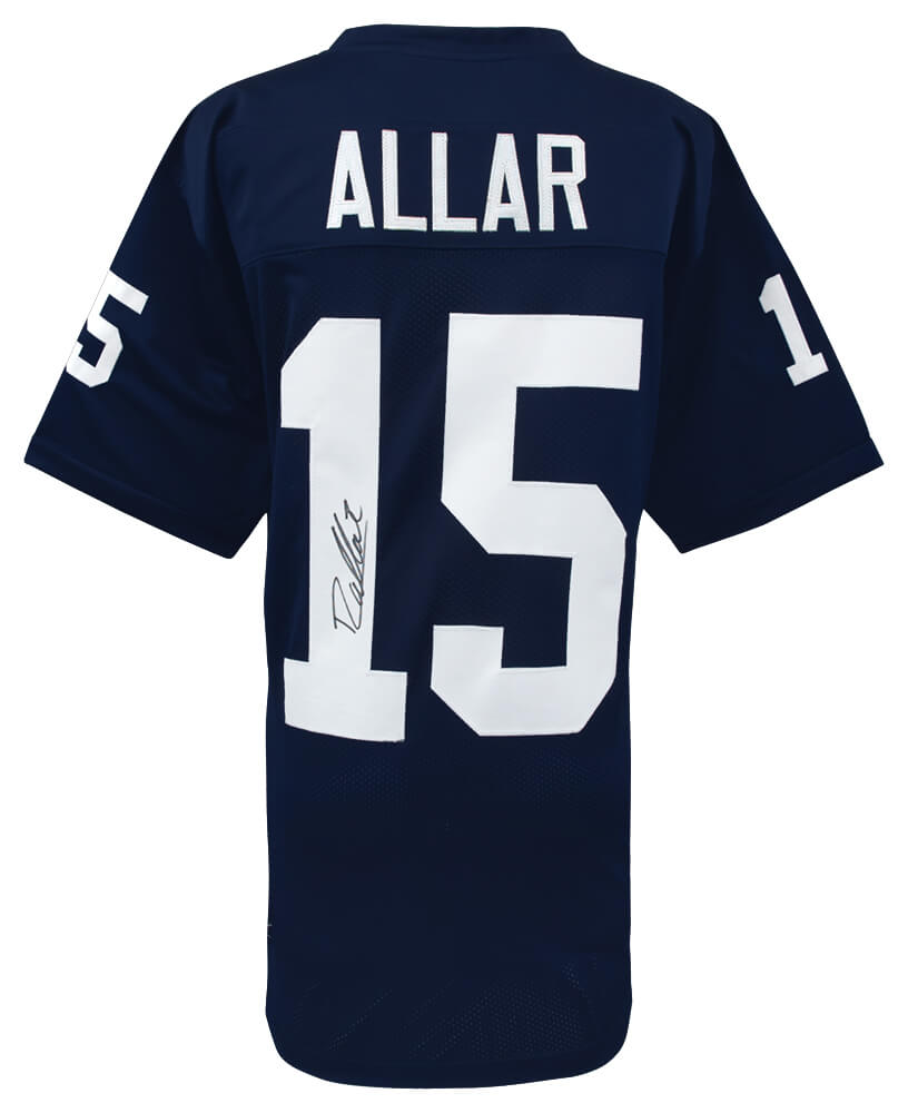 Drew Allar Autographed Navy Custom College Football Jersey-Powers Sports Memorabilia