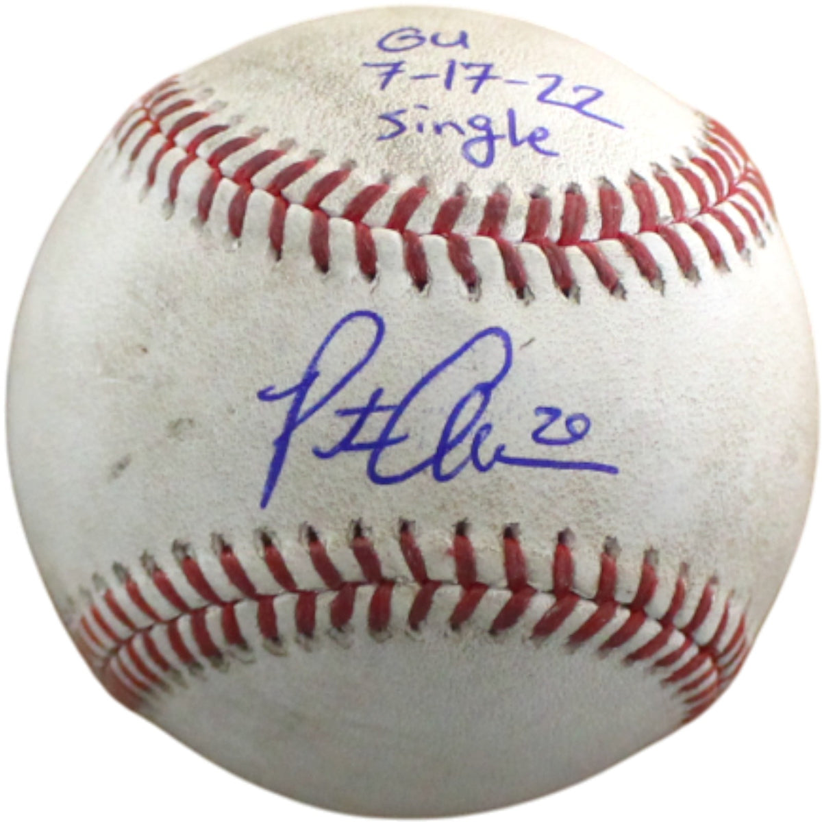 Pete Alonso New York Mets Signed Baseball - Game Used Baseball 2022 Fanatics-Powers Sports Memorabilia