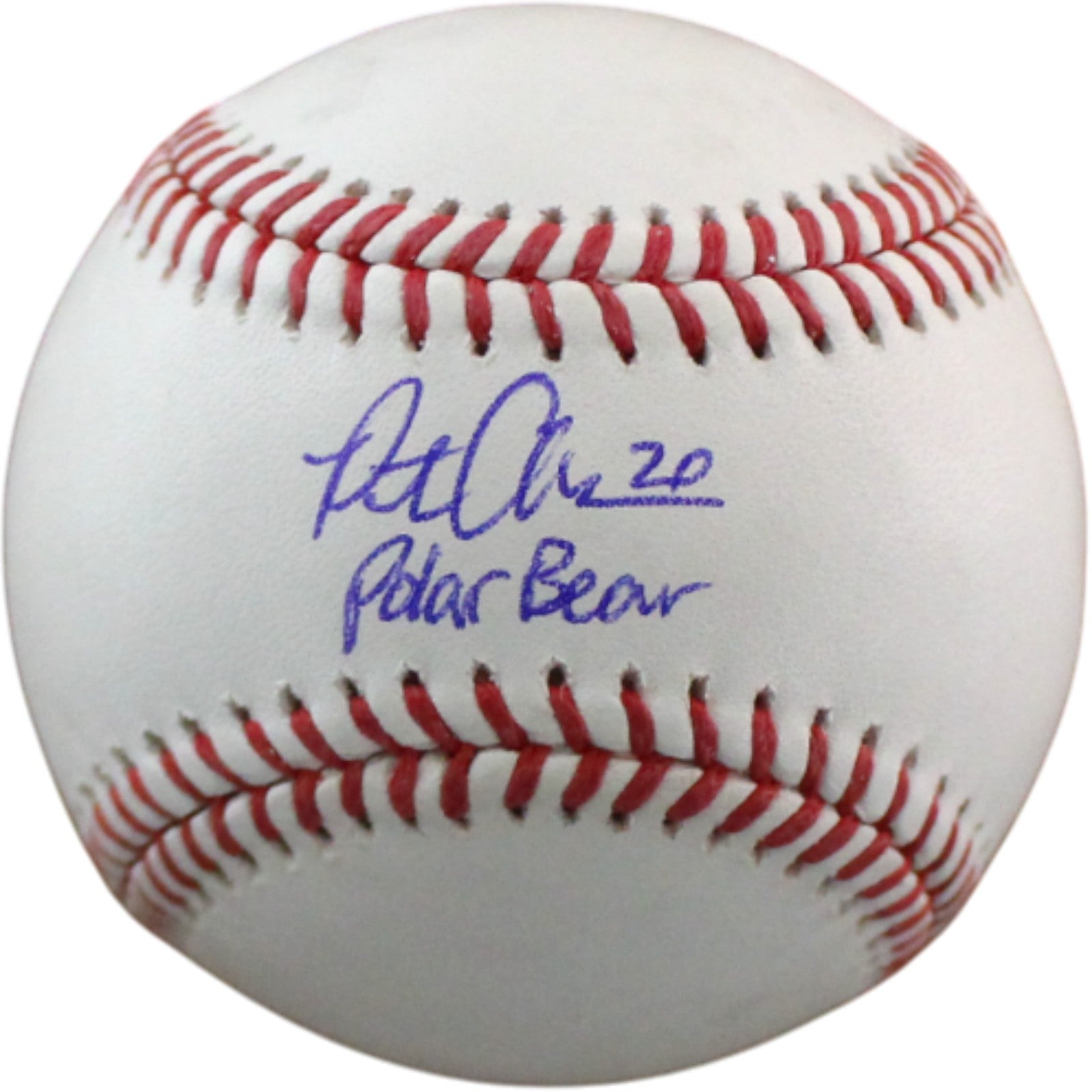 Pete Alonso New York Mets Signed Baseball - Baltimore Orioles OML Baseball Polar Bear Fanatics-Powers Sports Memorabilia