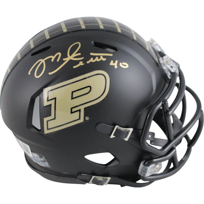 Mike Alstott Signed Purdue Boilermakers Mini Helmet – Beckett Authenticated-Powers Sports Memorabilia