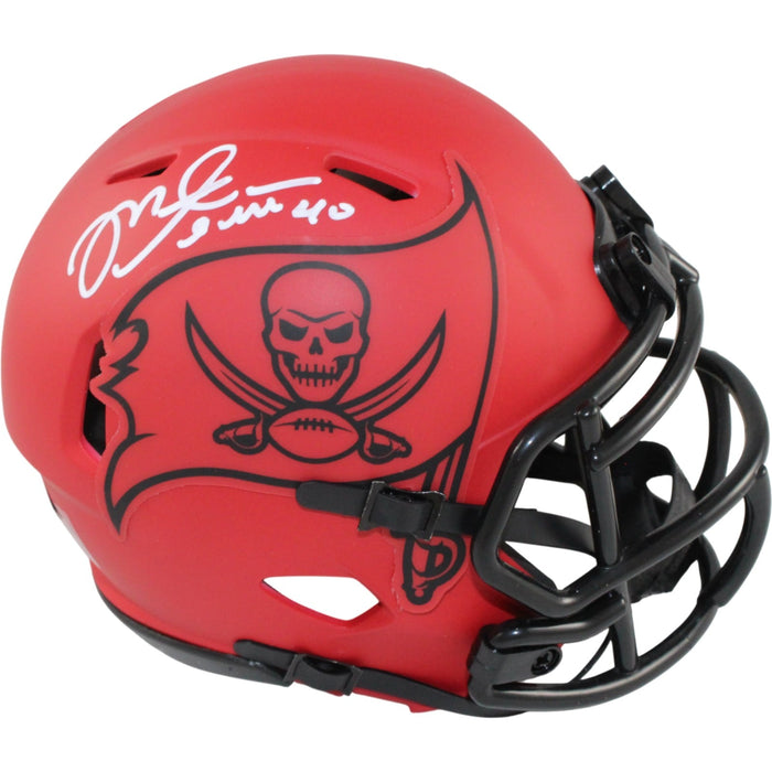 Mike Alstott Autographed Tampa Bay Buccaneers Rave Mini Helmet – Beckett Authenticated-Powers Sports Memorabilia