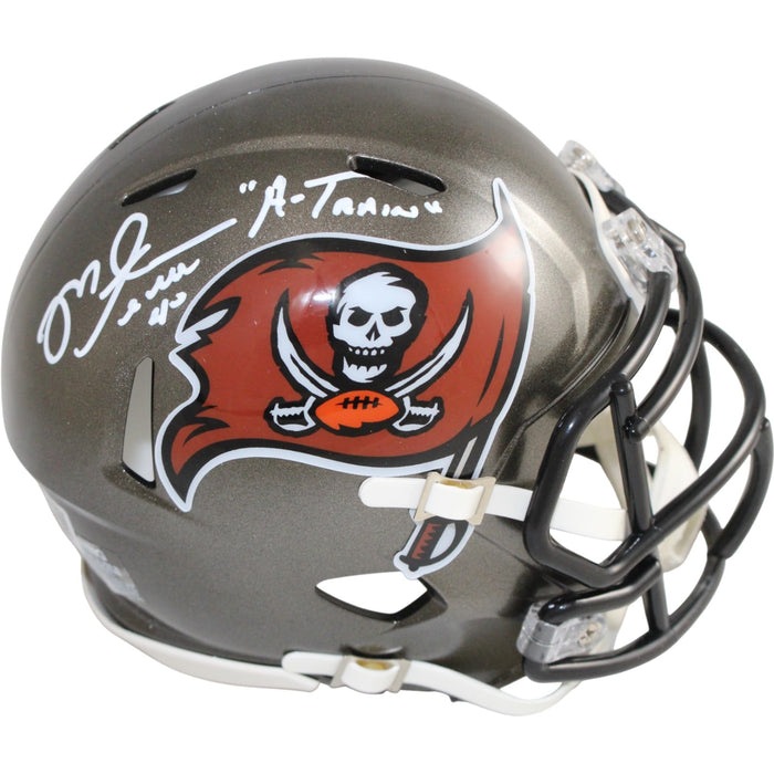 Mike Alstott Autographed Tampa Bay Buccaneers TB Mini Helmet A Train – Beckett Authenticated-Powers Sports Memorabilia