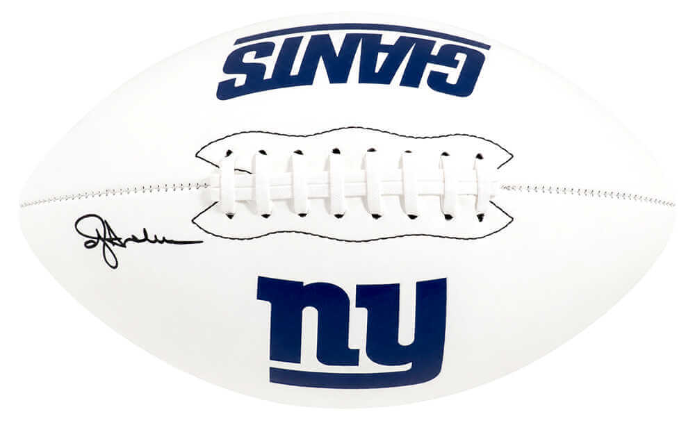 Ottis Anderson Autographed New York Giants Franklin White Logo Football-Powers Sports Memorabilia
