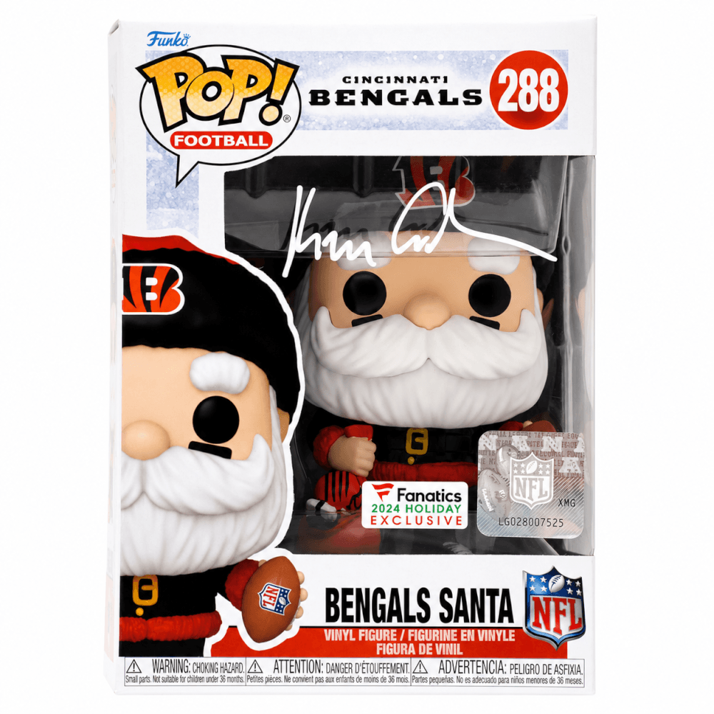 Ken Anderson Autographed Cincinnati Bengals SANTA Funko Pop Doll #288-Powers Sports Memorabilia