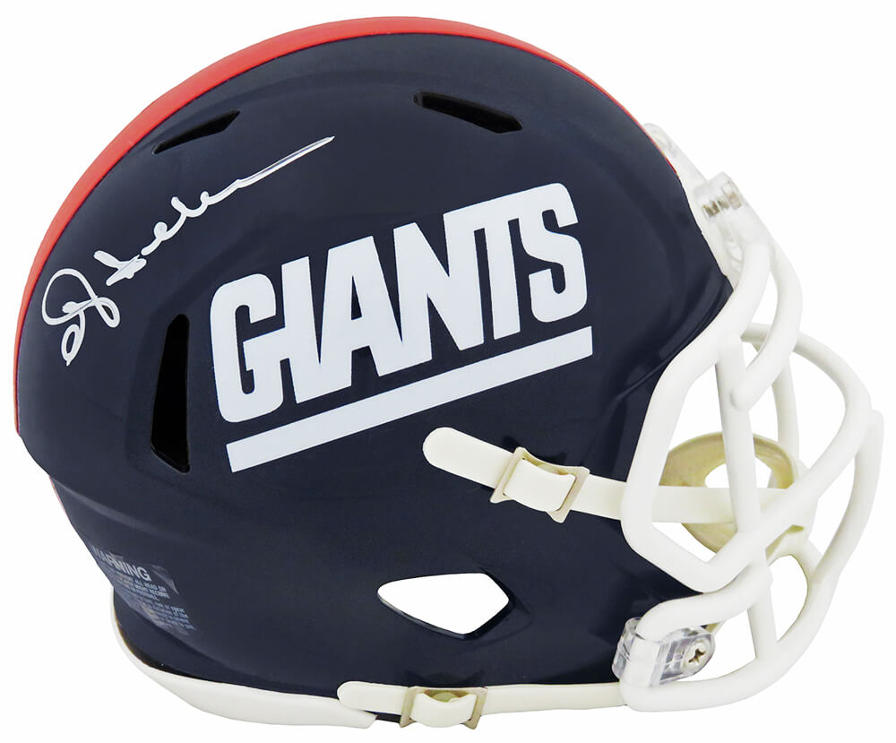 Ottis Anderson Autographed New York Giants Throwback Riddell Speed Mini Helmet-Powers Sports Memorabilia