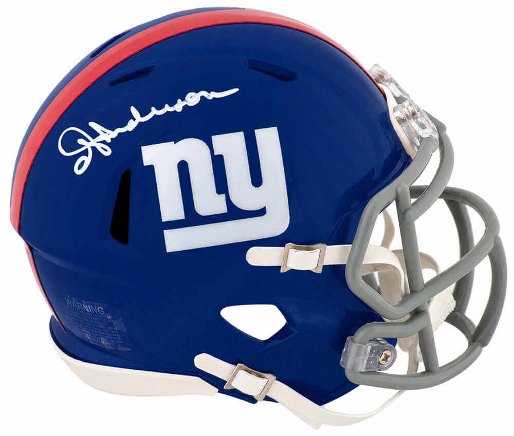 Ottis Anderson Autographed New York Giants (Current Stye) Riddell Speed Mini Helmet-Powers Sports Memorabilia