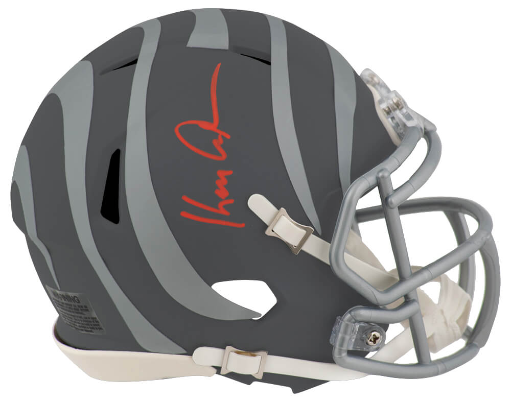 Ken Anderson Autographed Cincinnati Bengals SLATE Riddell Speed Mini Helmet-Powers Sports Memorabilia