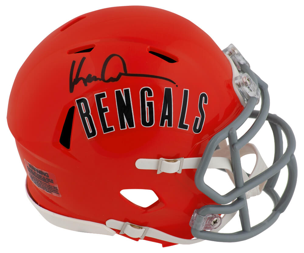 Ken Anderson Autographed Cincinnati Bengals Throwback Riddell Speed Mini Helmet-Powers Sports Memorabilia