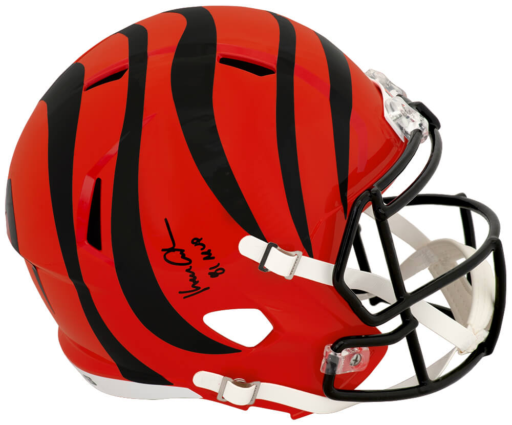Ken Anderson Autographed Cincinnati Bengals Riddell Full Size Speed Replica Helmet with 81 MVP-Powers Sports Memorabilia
