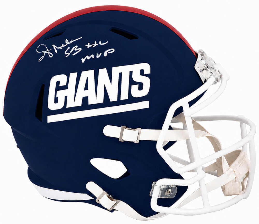 Ottis Anderson Autographed New York Giants Riddell Full Size Speed Replica Helmet with SB XXV MVP - (In White)-Powers Sports Memorabilia