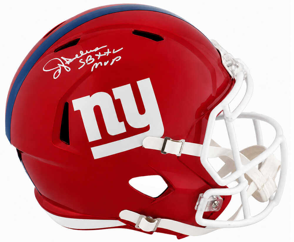 Ottis Anderson Autographed New York Giants FLASH Riddell Full Size Speed Replica Helmet with SB XXV MVP - (In White)-Powers Sports Memorabilia