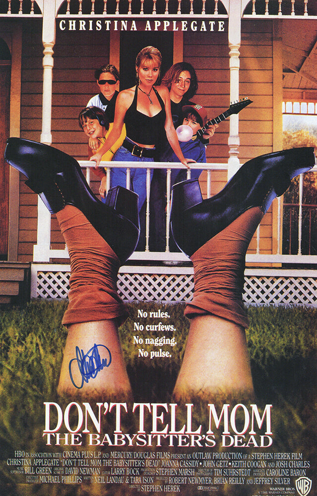 Christina Applegate Autographed Don't Tell Mom The Babysitter's Dead 11x17 Movie Poster-Powers Sports Memorabilia