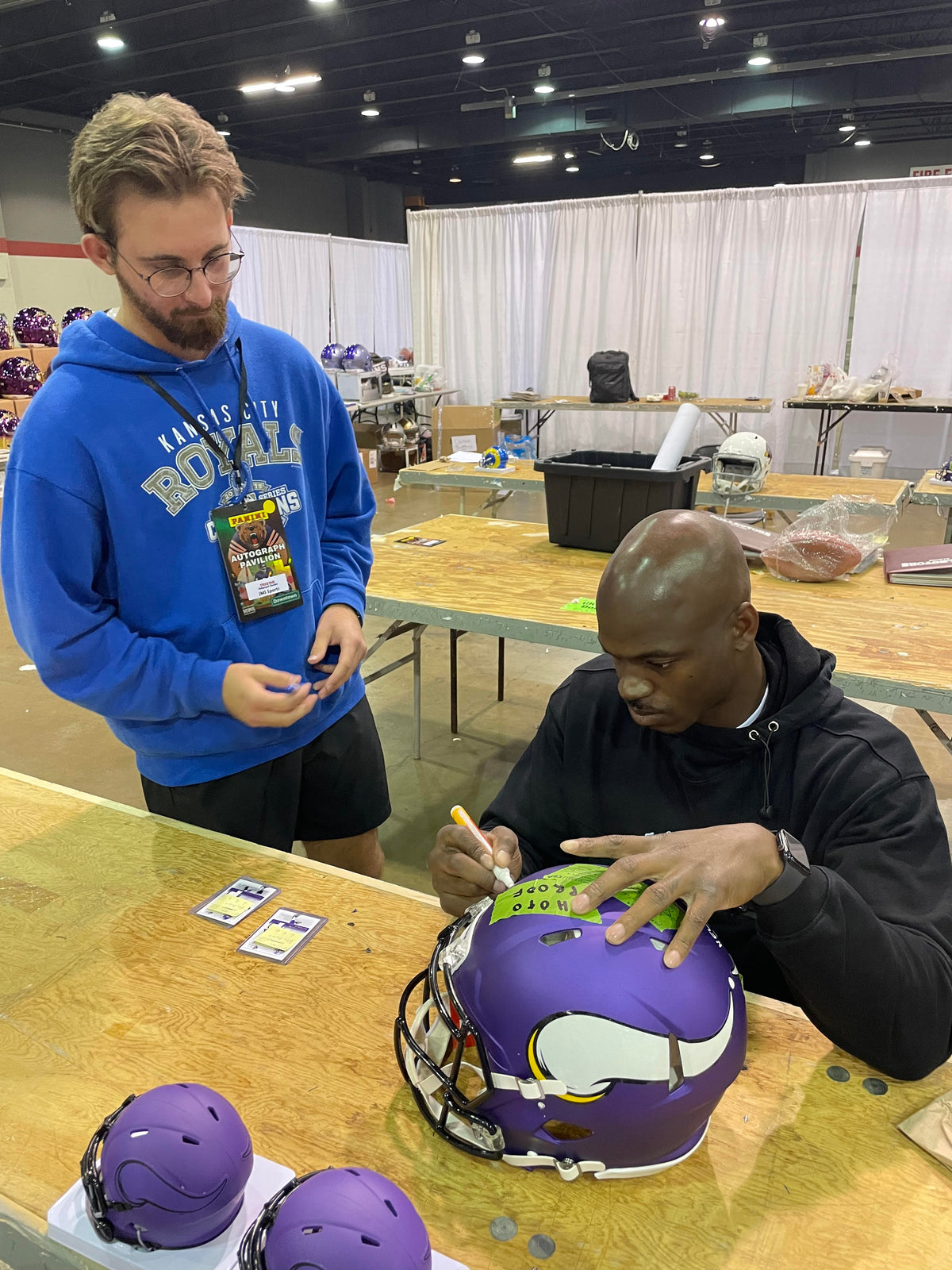 Adrian Peterson Autograph Signing-Powers Sports Memorabilia