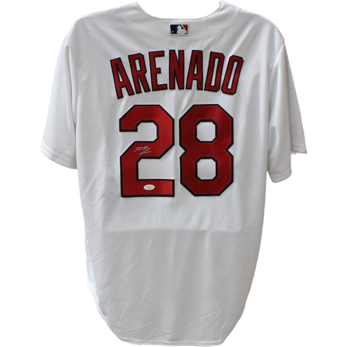 Nolan Arenado Signed St. Louis Cardinals White Majestic Jersey – JSA Authenticated-Powers Sports Memorabilia