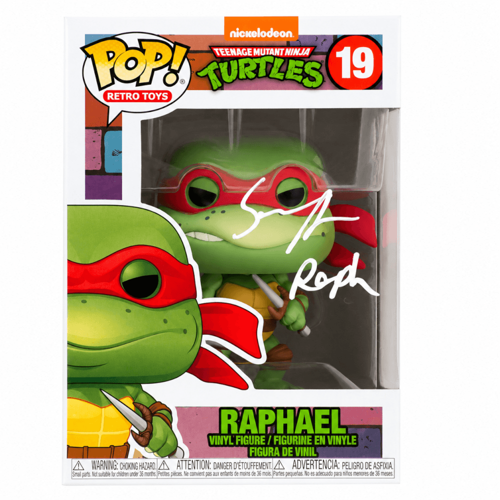Sean Astin Autographed Teenage Mutant Ninja Turtles Raphael Funko Pop #19-Powers Sports Memorabilia