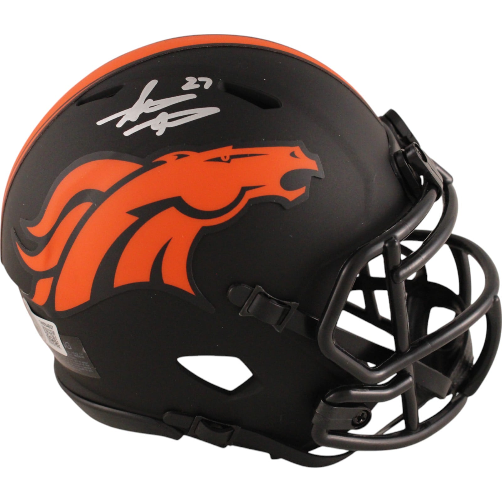 Steve Atwater Signed Denver Broncos Eclipse Mini Helmet – Beckett Authenticated-Powers Sports Memorabilia