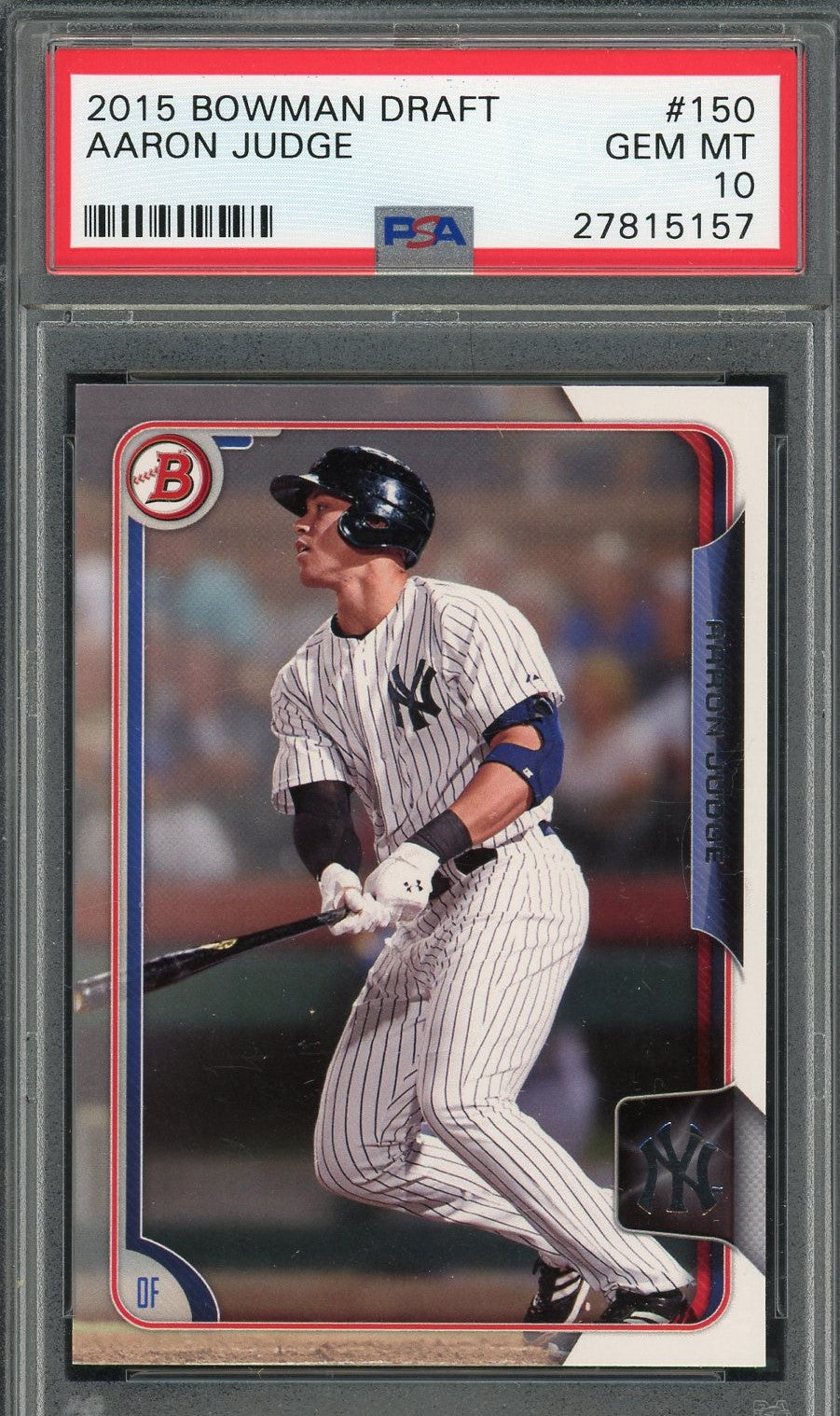Aaron Judge 2015 Bowman Draft Baseball Rookie Card #150 Graded PSA 10