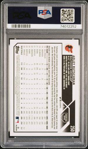 Adley Rutschman 2023 Topps Baseball Rookie Card #250 Graded PSA 10-Powers Sports Memorabilia