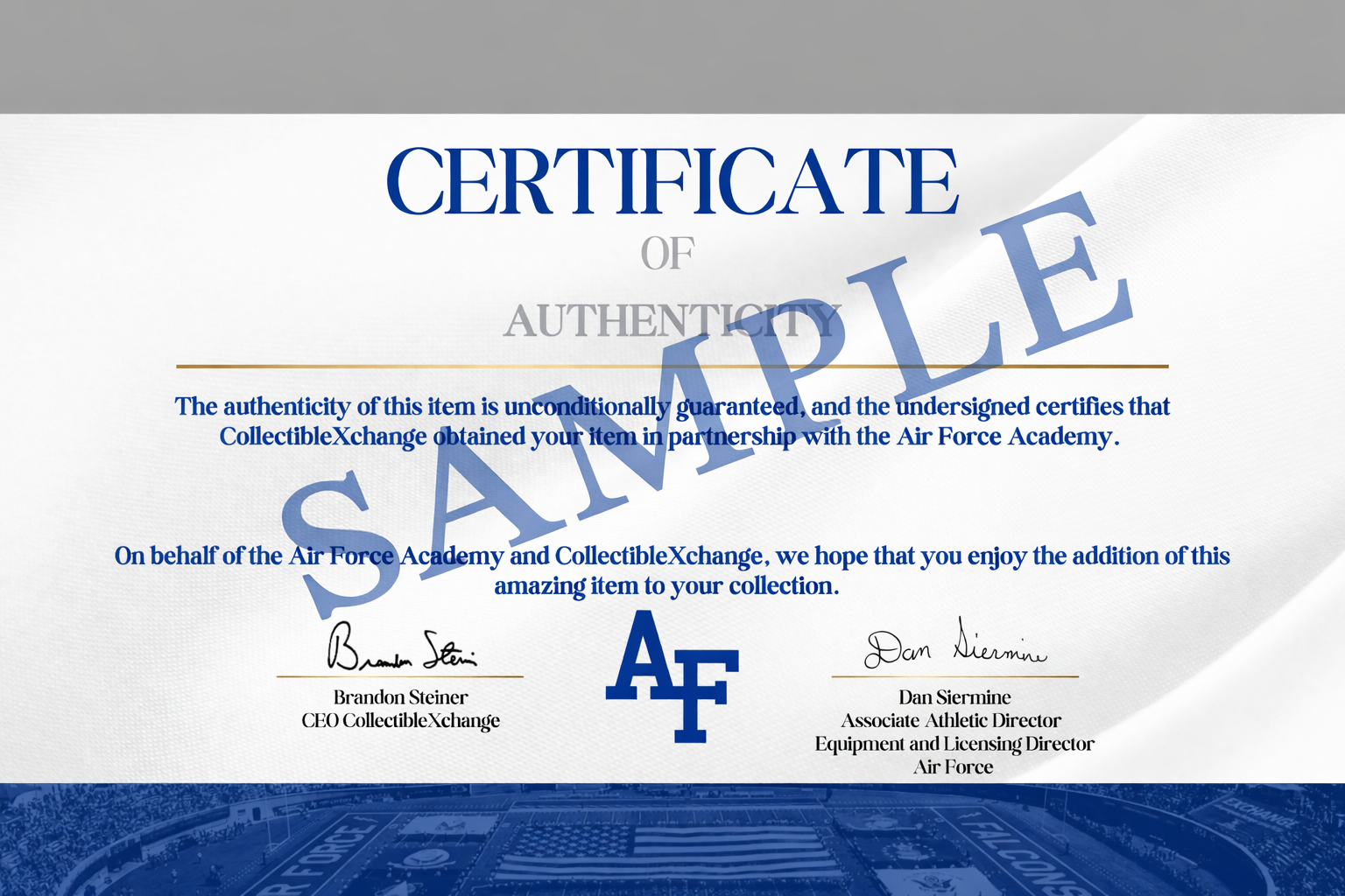 Frank Serratore U.S. Air Force Academy Signed Official Game Puck Air Force CX LOA
