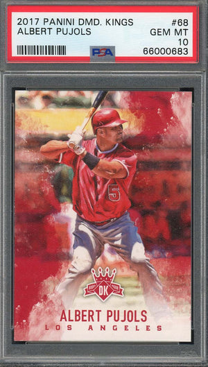Albert Pujols 2017 Panini Diamond Kings Baseball Card #68 Graded PSA 10-Powers Sports Memorabilia