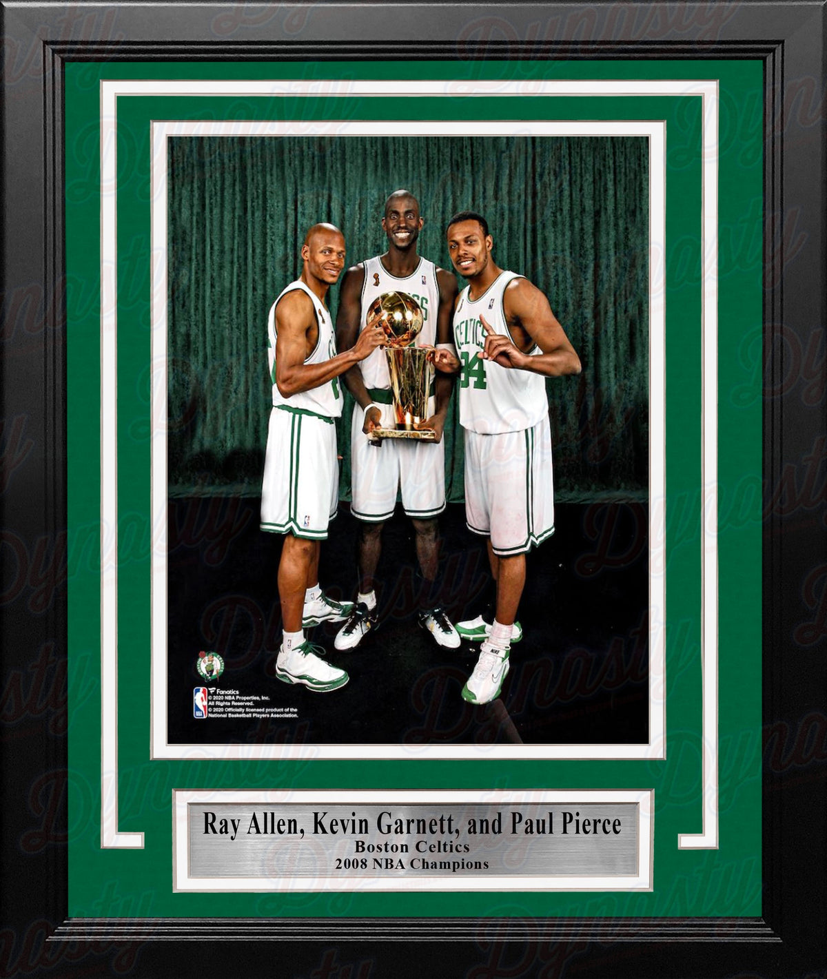 Ray Allen, Kevin Garnett, & Paul Pierce NBA Champions Boston Celtics 8x10 Framed Basketball Display Photo-Powers Sports Memorabilia