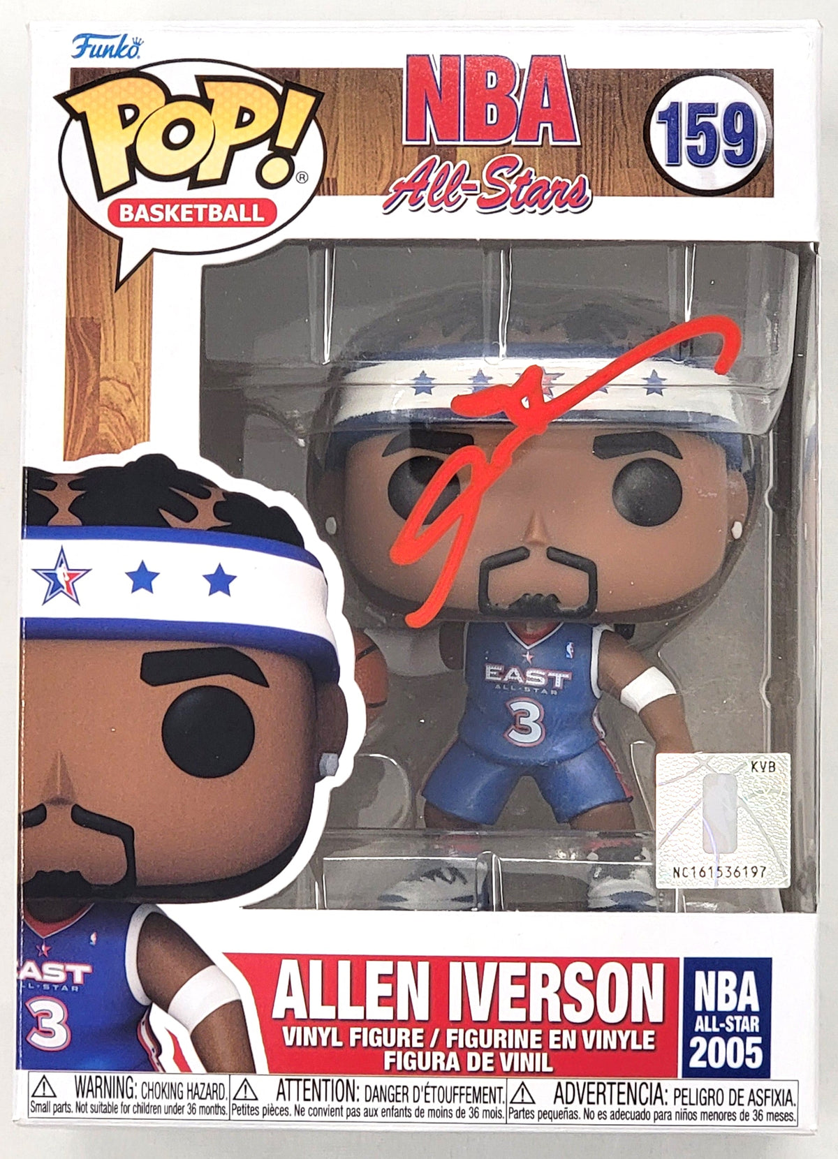 Allen Iverson Signed Philadelphia 76ers NBA All Star Funko Pop - Beckett-Powers Sports Memorabilia