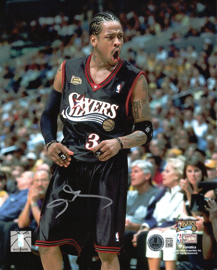 Allen Iverson Signed Philadelphia 76ers NBA Finals 8x10 Photo - Beckett-Powers Sports Memorabilia