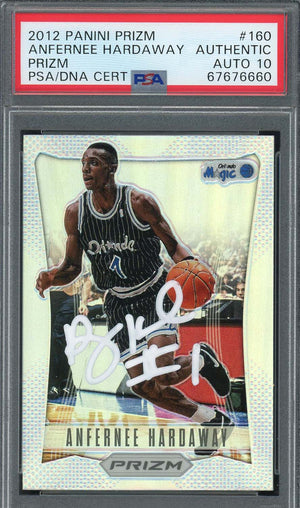 Anfernee Hardaway 2012 Panini Silver Prizm Signed Card #160 Auto Graded PSA 10-Powers Sports Memorabilia