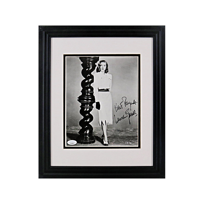 Lauren Bacall Signed Framed 8x10 Photo (JSA COA)-Powers Sports Memorabilia