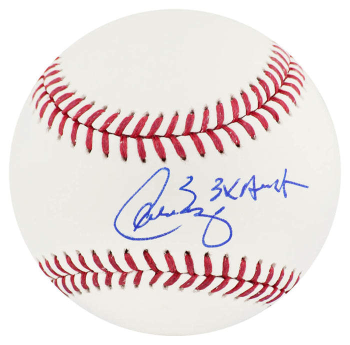 Carlos Baerga Autographed Rawlings MLB Baseball with 3x All Star-Powers Sports Memorabilia