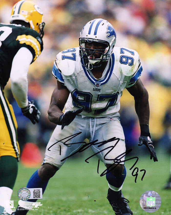 Boss Bailey Autographed Detroit Lions Action 8x10 Photo-Powers Sports Memorabilia