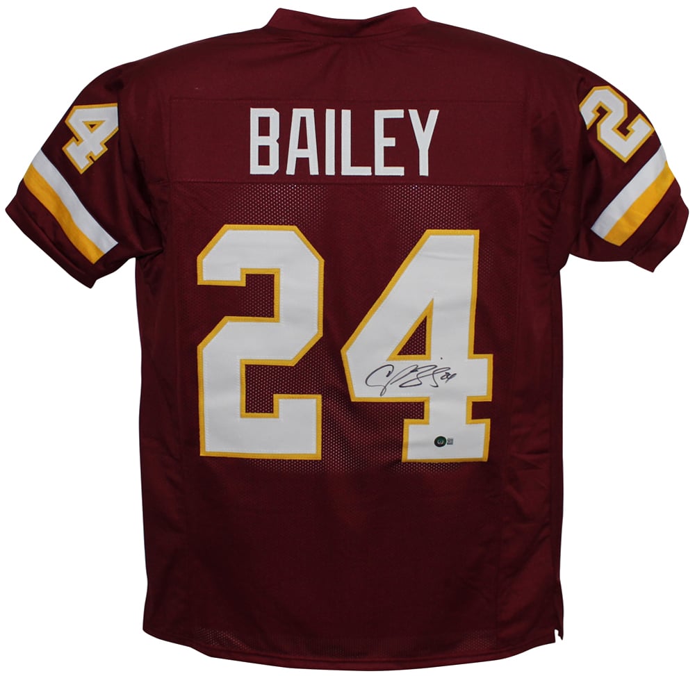 Champ Bailey Signed Pro Style Red XL Jersey – Beckett Authenticated-Powers Sports Memorabilia