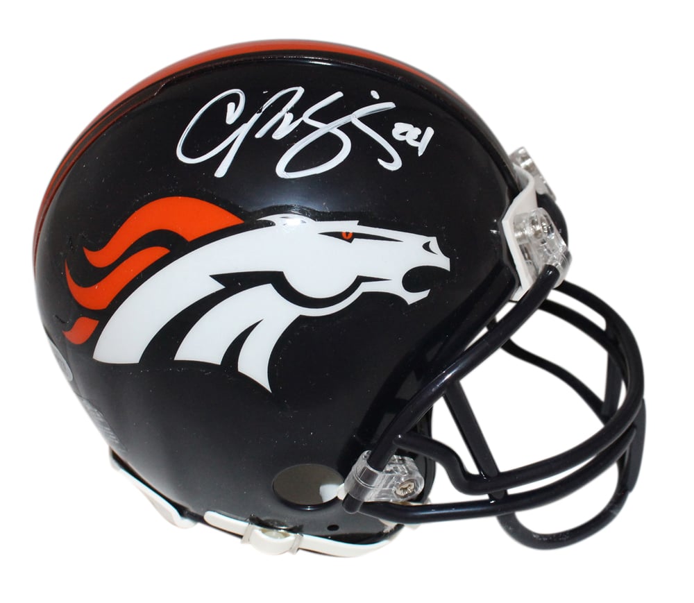 Cris Carter Minnesota Vikings Signed Mini Helmet Eclipse Beckett-Powers Sports Memorabilia