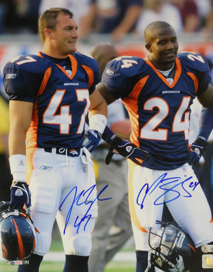 Champ Bailey & John Lynch Signed Denver Broncos 16x20 Photo – Beckett Authenticated-Powers Sports Memorabilia