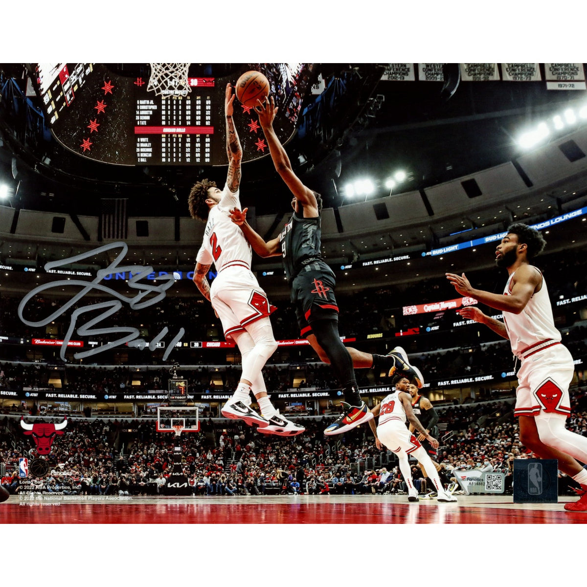 Lonzo Ball Chicago Bulls Signed 8x10 Photo - FAN-Powers Sports Memorabilia