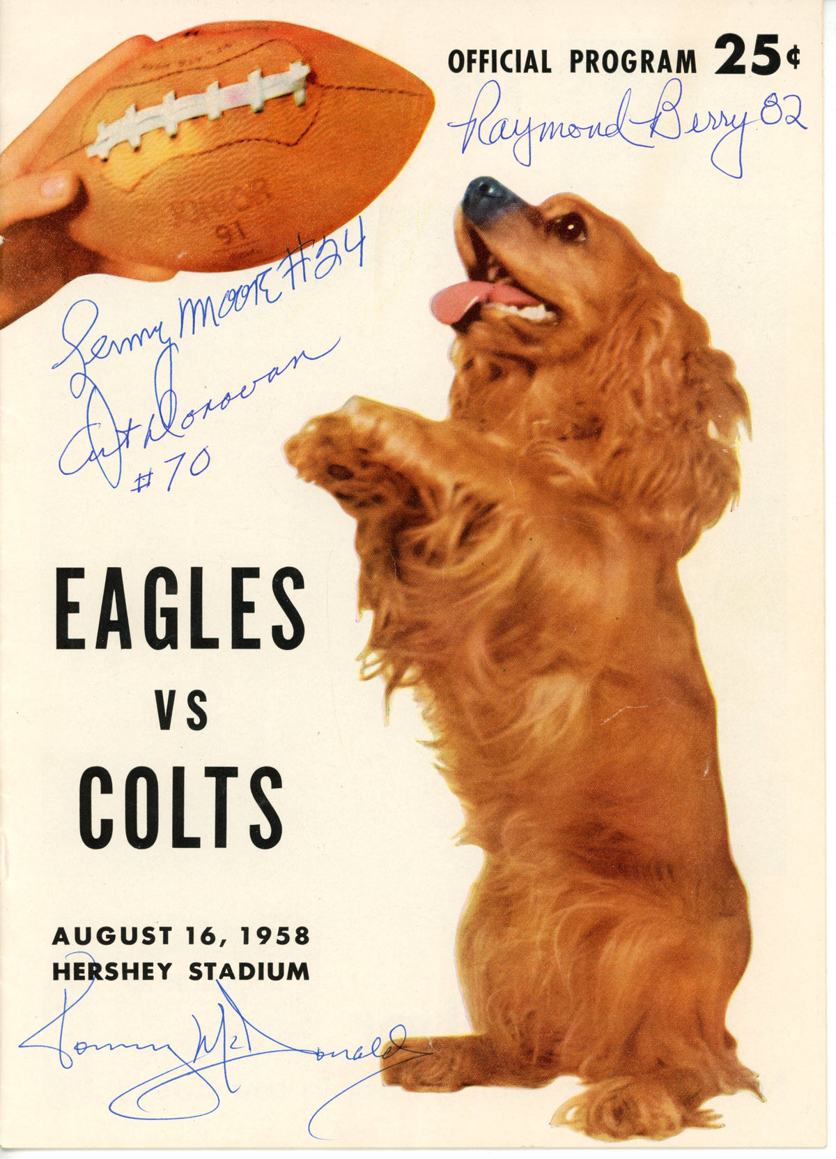 Berry Moore Donovan McDonald Baltimore Colts Signed Magazine - 1958 Magazine JSA JSA-Powers Sports Memorabilia
