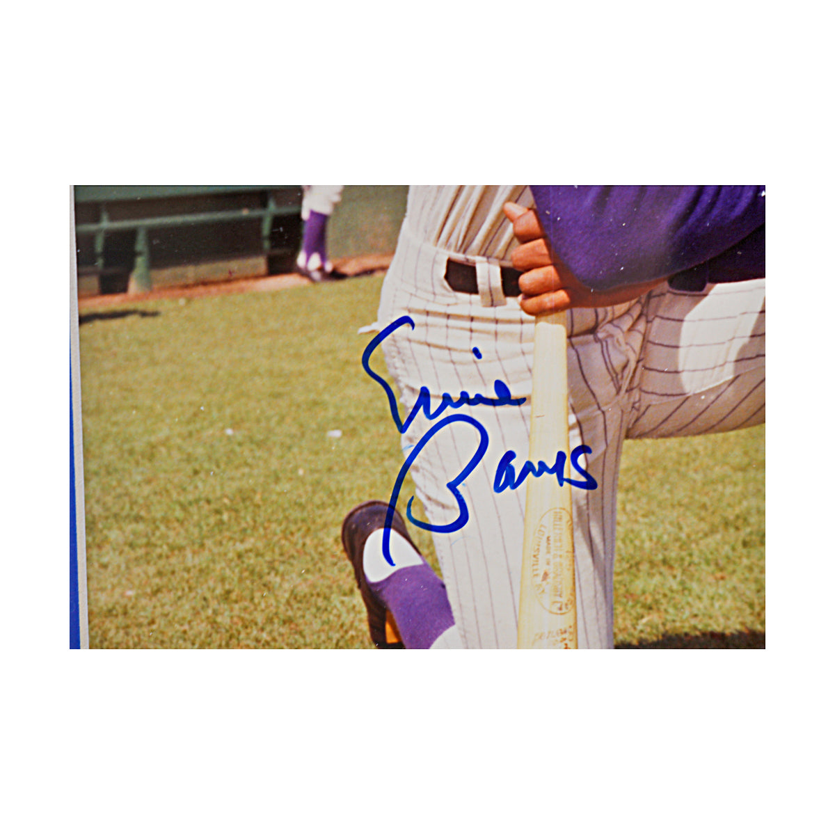 Ernie Banks Chicago Cubs Signed Framed 8x10 Photo (JSA COA #CB91350)-Powers Sports Memorabilia