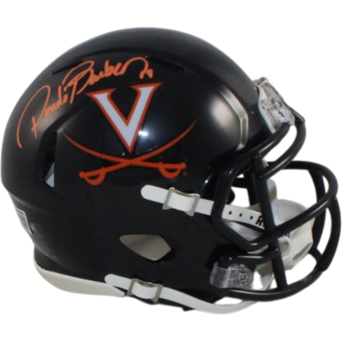 Ronde Barber Signed Virginia Cavaliers Black Mini Helmet – Beckett Witness Authenticated-Powers Sports Memorabilia