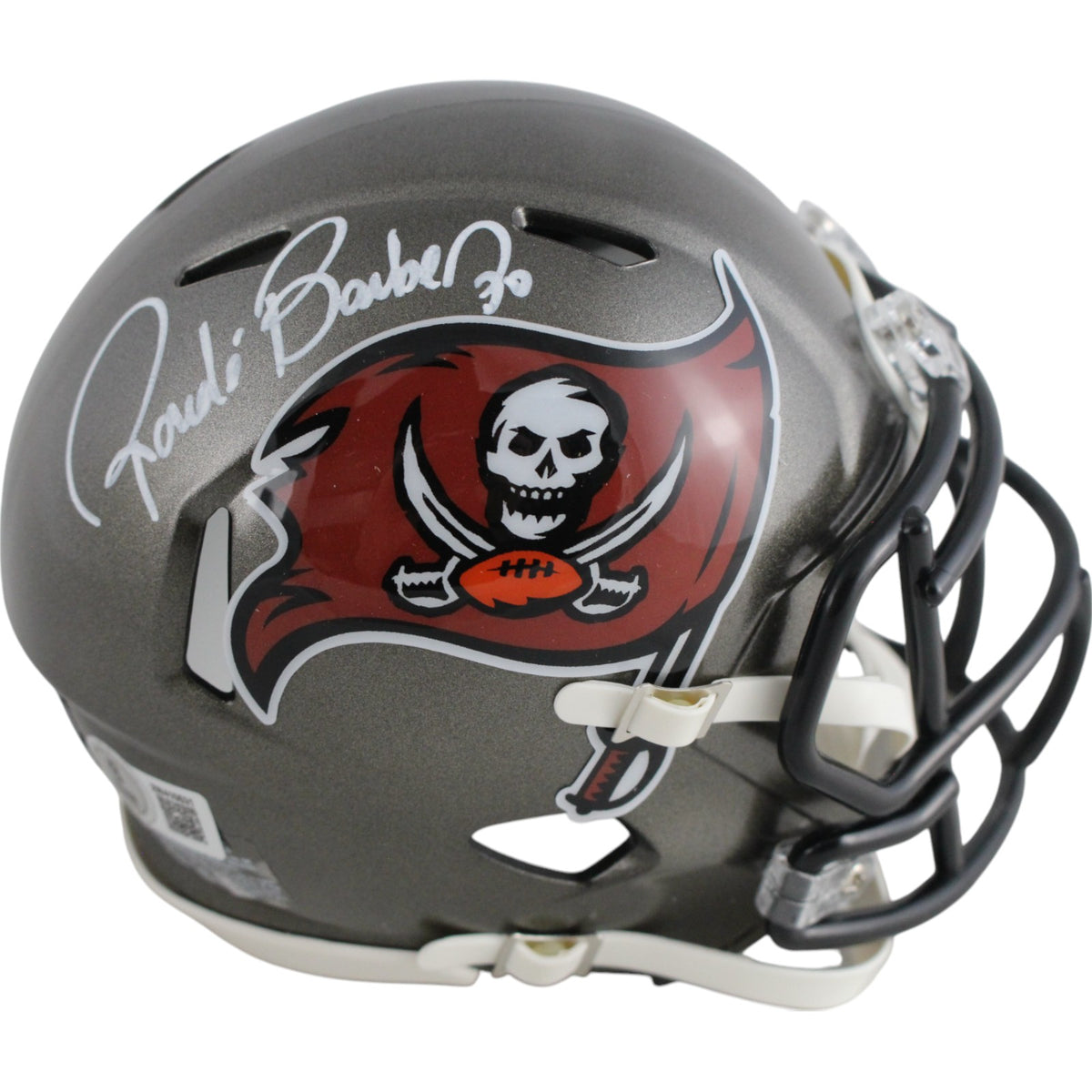 Ronde Barber Tampa Bay Buccaneers TB 97-13 Signed Mini Helmet-Powers Sports Memorabilia