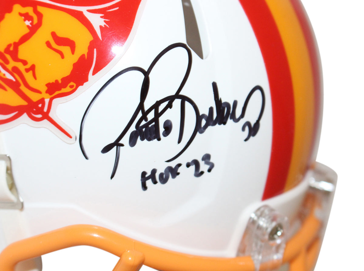 Ronde Barber Tampa Bay Buccaneers Signed Mini Helmet - Tampa Bay Bucs TB '76-'96 w/HOF Beckett-Powers Sports Memorabilia