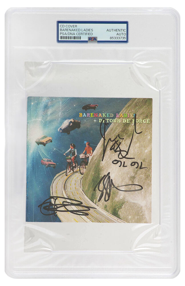 Barenaked Ladies Full Band Autographed 'Detour De Force' 5x5 CD Cover (4-Signatures) - (PSA/DNA Encapsulated)-Powers Sports Memorabilia