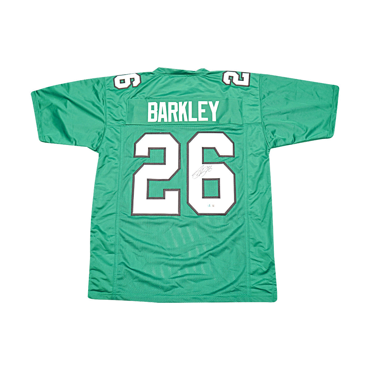 Saquon Barkley Philadelphia Eagles Signed Green Custom Jersey Beckett Holo