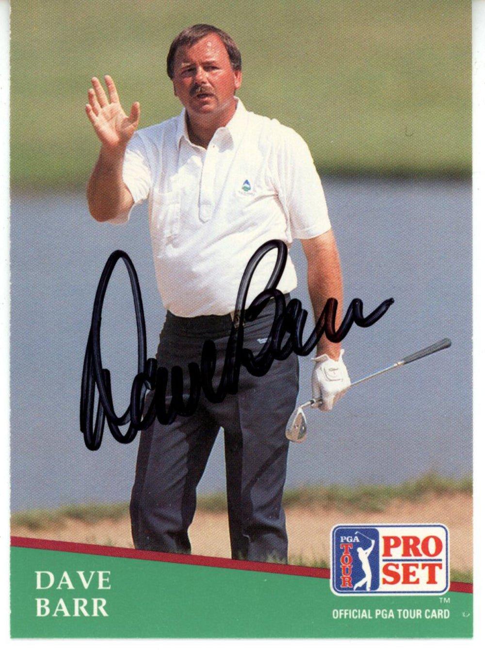 Dave Barr Pga Signed Card - 1991 Pro Set #154 Beckett Beckett-Powers Sports Memorabilia