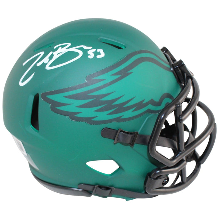 Zack Baun Signed Philadelphia Eagles Rave Mini Helmet – Beckett Witness Authenticated-Powers Sports Memorabilia