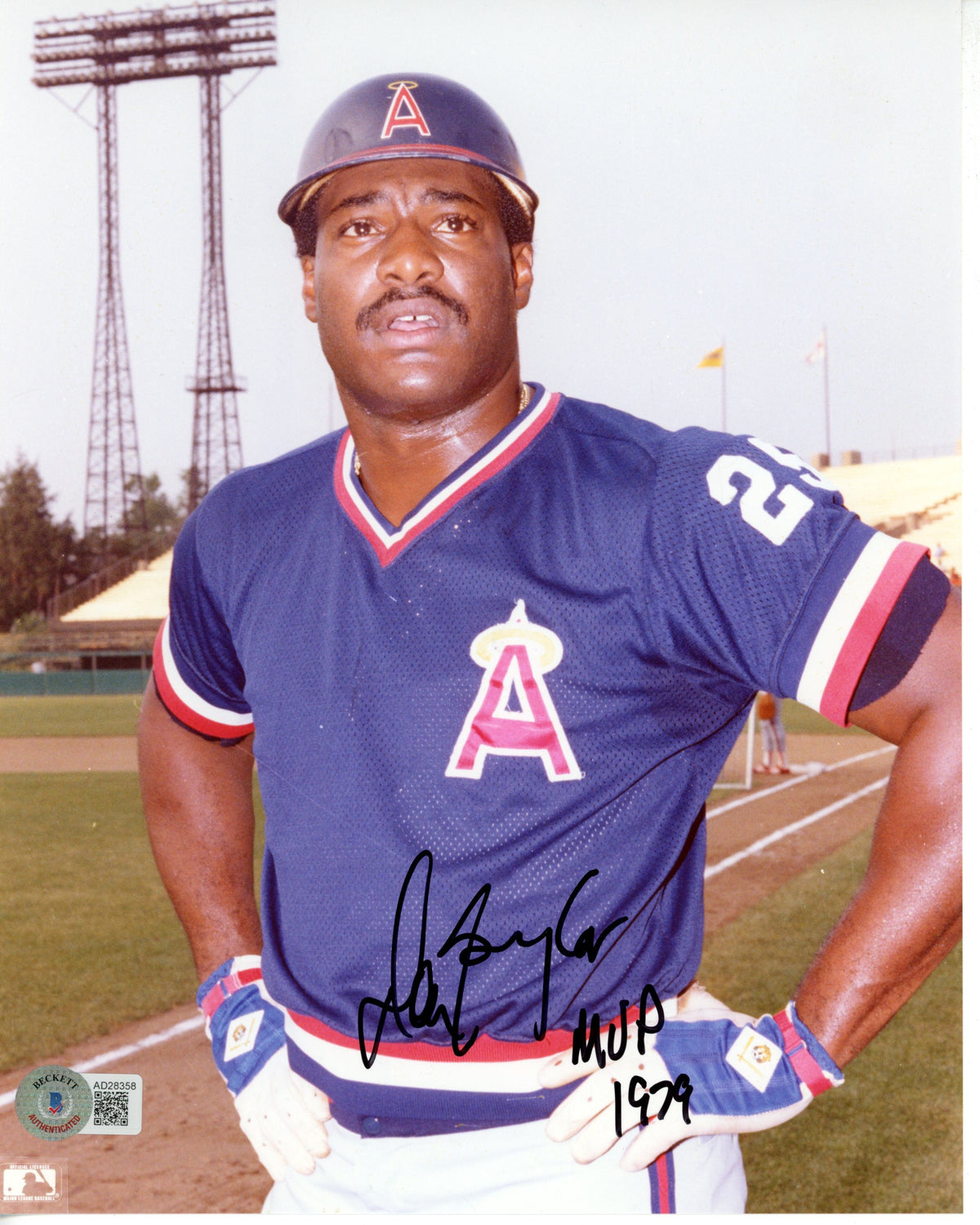 Don Baylor Anaheim Angels Signed 8x10 Photo - MVP 1979 Beckett Beckett-Powers Sports Memorabilia